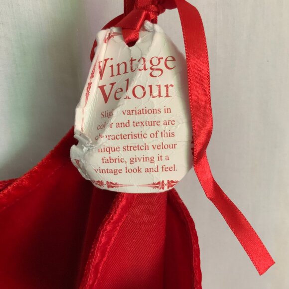 Pajamagram Red Vintage Velour Tank Top Woman's MD - Picture 3 of 5